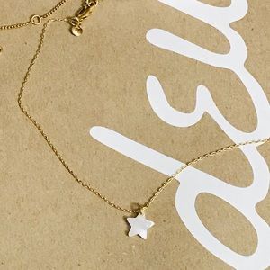 Madewell Mother of Pearl Star Necklace NWT